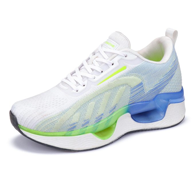 Lightweight Sports Running Shoes For Men White-9062 - Image 3