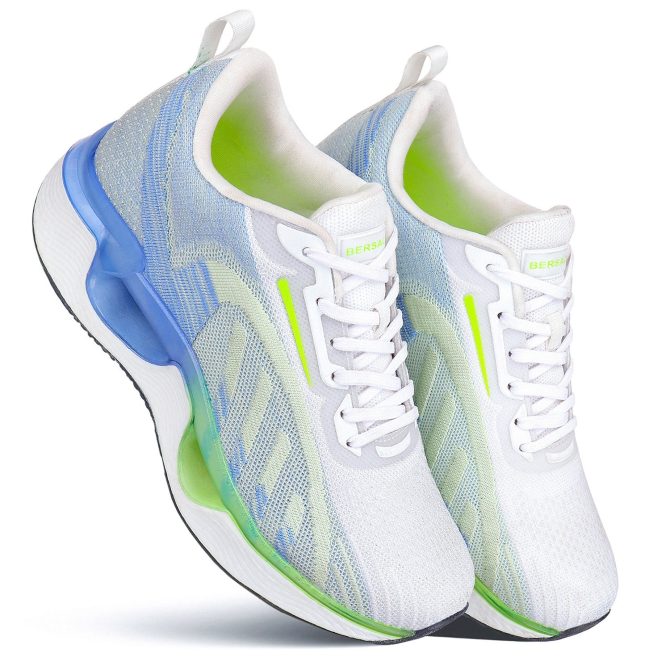 Lightweight Sports Running Shoes For Men White-9062 - Image 5