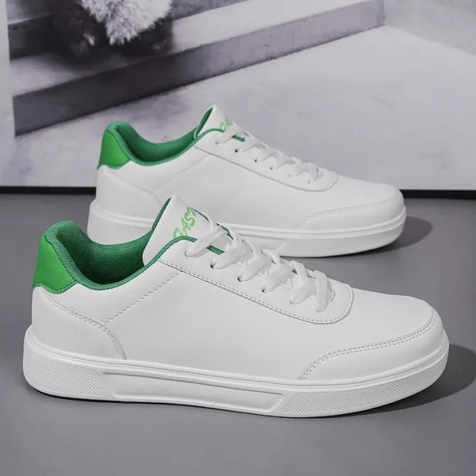 Men White Shoes Couple Casual Skateboard Shoes Comfortable Sneakers Lightweight Walking Women Tenis Shoes