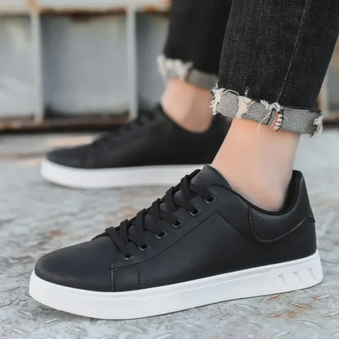 Casual Shoes Loafers British Leather Sneakers Flats Shoes Classic Men Leather Shoes Spring Summer - Image 2