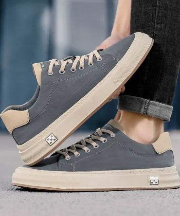 2025 New Men's Shoes, Versatile Canvas Shoes Breathable Soft Soles