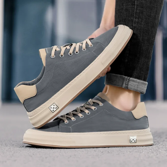 2025 New Men's Shoes, Versatile Canvas Shoes Breathable Soft Soles
