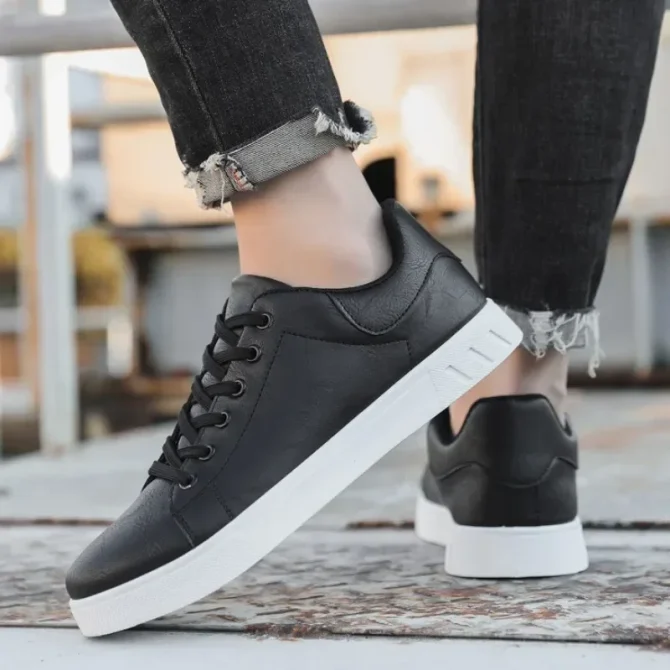 Casual Shoes Loafers British Leather Sneakers Flats Shoes Classic Men Leather Shoes Spring Summer - Image 3