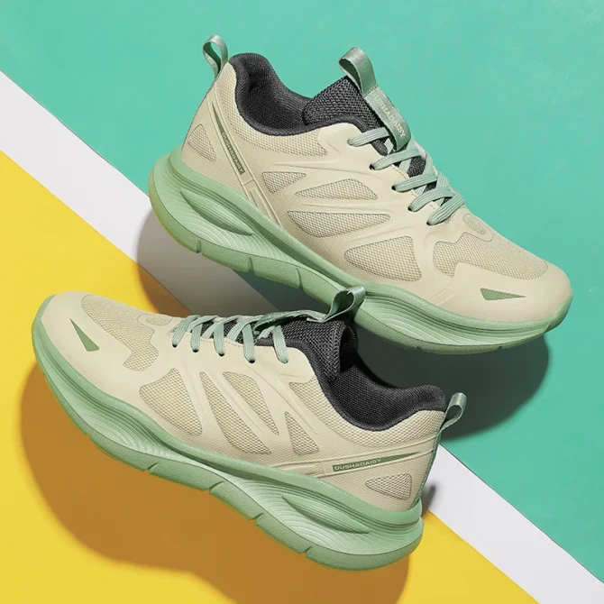 Running Shoes Lightweight Men Women Fashion Sneakers Original Trainer Breathable EVA Elastic Lace Up Sports Shoes
