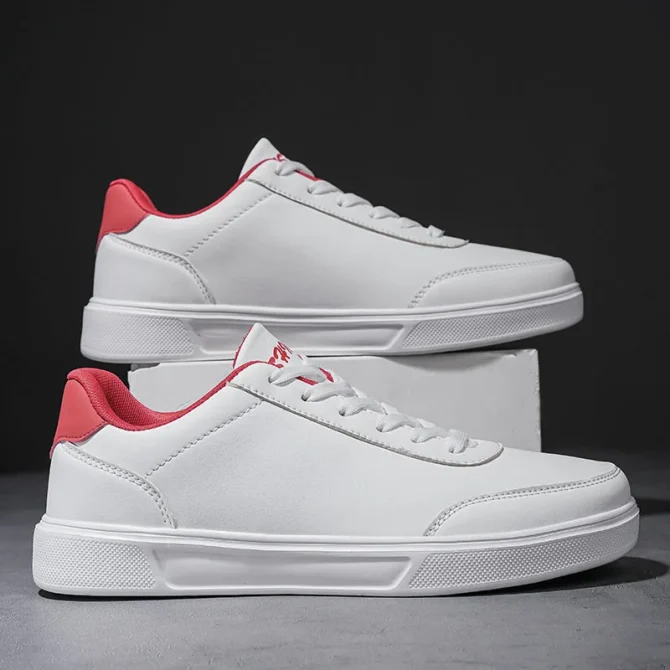Men White Shoes Couple Casual Skateboard Shoes Comfortable Sneakers Lightweight Walking Women Tenis Shoes - Image 3